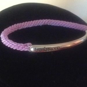 Bracelet with saying - Be Brave